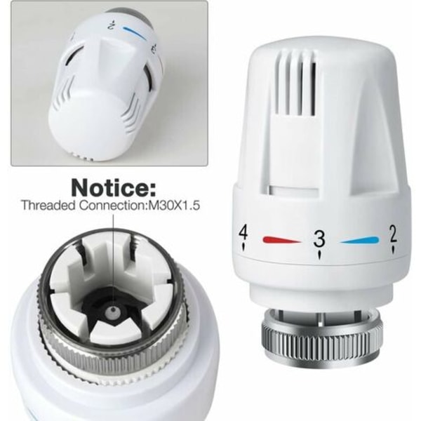 PCS jäähdyttimen termostaattipää, TRV M30 x 1,5 jäähdyttimen termostaattipää, jäähdyttimen termostaattiventtiili, jäähdyttimen jäähdyttimen venttiilit lämmitysjärjestelmään H:lle
