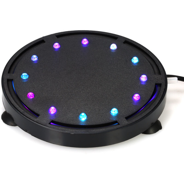 12 LED-boblelampe Aquarium nedsænkelig, farverig luftboblelys nedsænkelig lampe, 12,5 cm LED-belysningsdekoration Colo