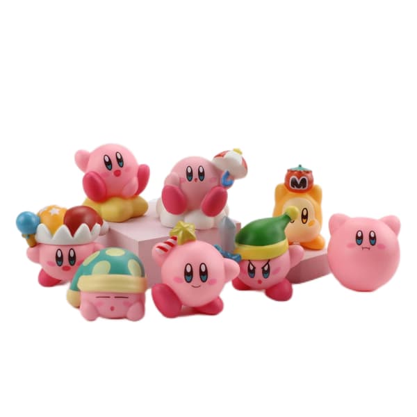 8-delt Anime Action Figur Sæt Model Legetøjsbil Instrumentbræt Dekor Kagepynt Hjemmegave
