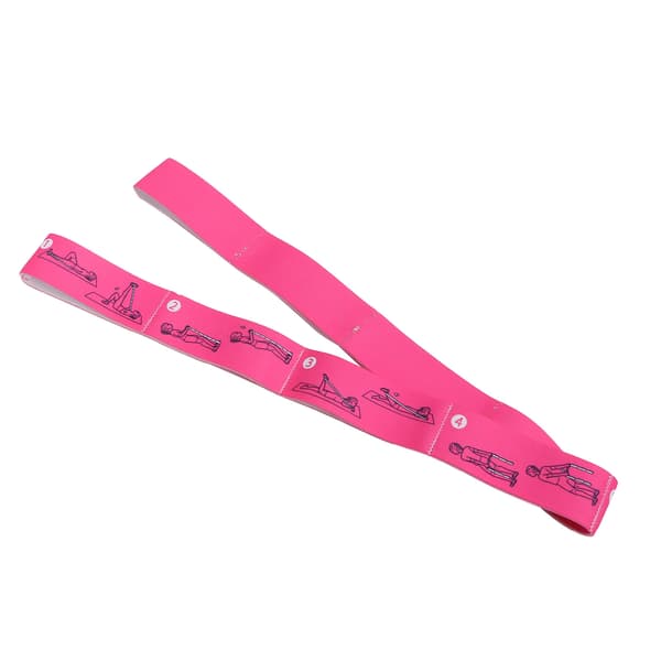 Rose Rød Yoga Loop Motstandsbånd Elastisk Strekkbånd