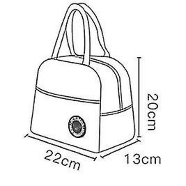 Isolerade Lunchlådor Kall Bärbar Bekväm Bag Kylare För Kvinnor Bekväm Box Tote Mat (grå)