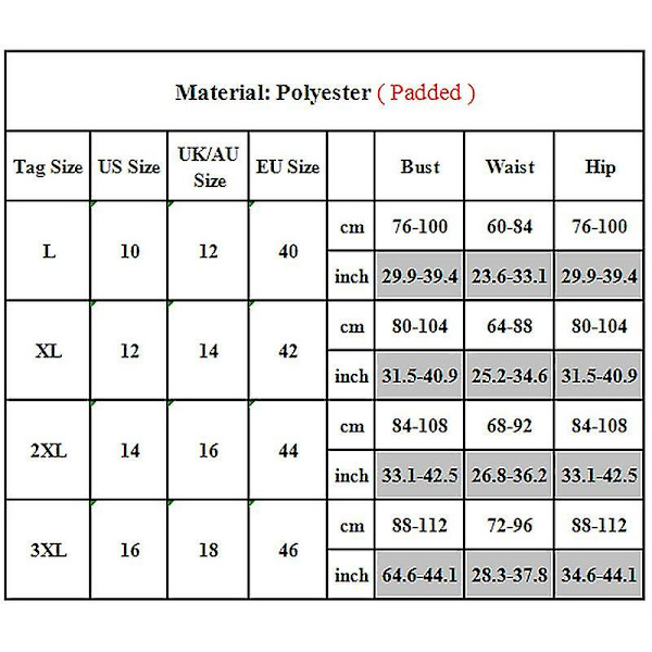 kvinder Polstret Monokini Badetøj Badetøj i ét stykke Mavekontrol Strandtøj Svømmekostume Plus Size Multi 2XL