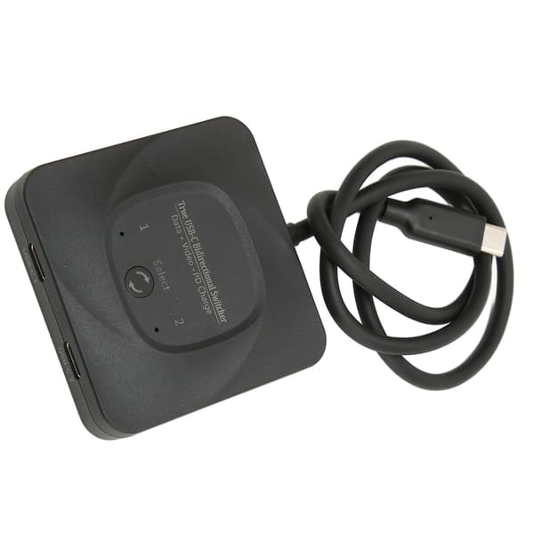 USB C Switch 2 i 1 Utgång Plug and Play 8K 60Hz HD Bi-Directionell Switcher Splitter med Strömindikator för Datorer