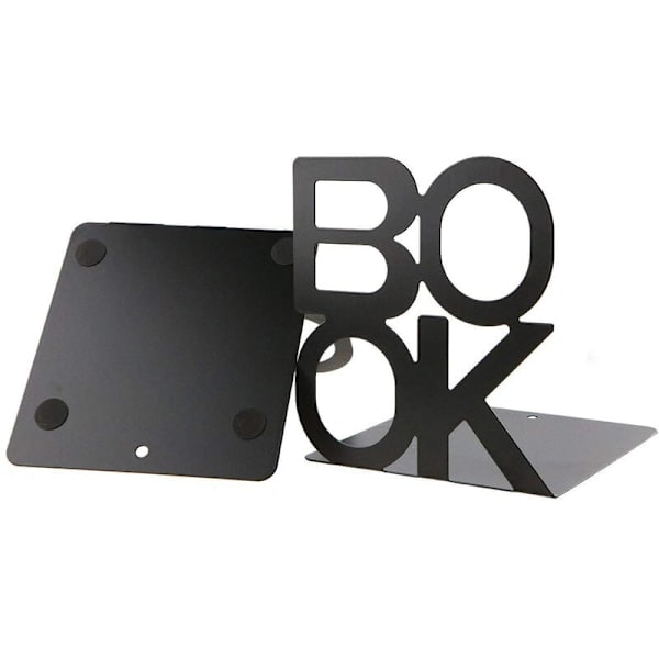 Et par bogklemmer i metal i bogstavstil (pink par to stykker),