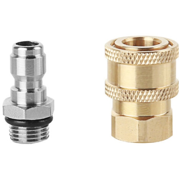 1/4'' højtryksrenser sæt lynkobling Messing høj koblingsadapter højtryksrenser fitting højtryksrenser C