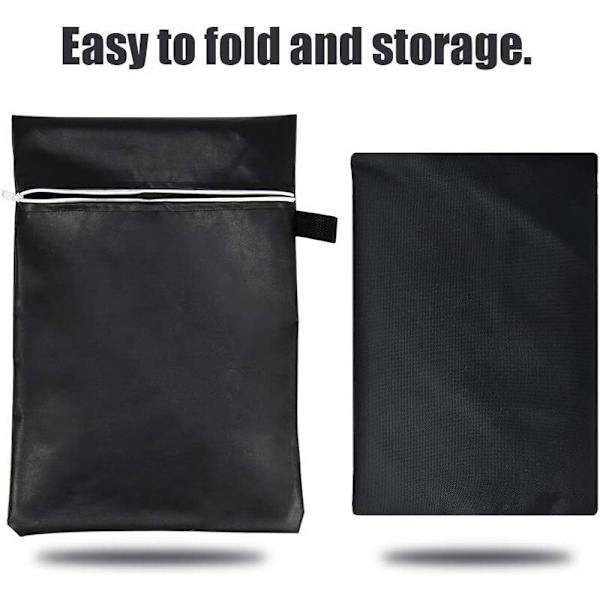 Fire Pit Cover Grill Cover BBQ Tarp Cover Fire Pit Cover Outdoor Fire Pit Cover med dragsko V7084B (122 x 46cm)