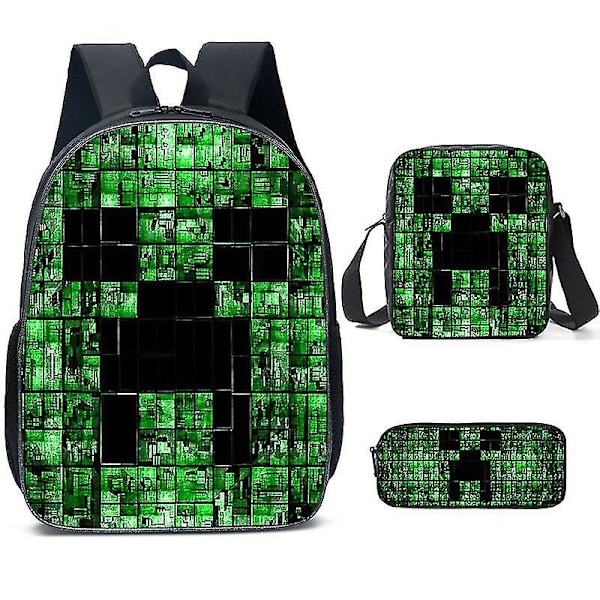 Minecraft-peli Kolmiosainen reppu-G11 G11
