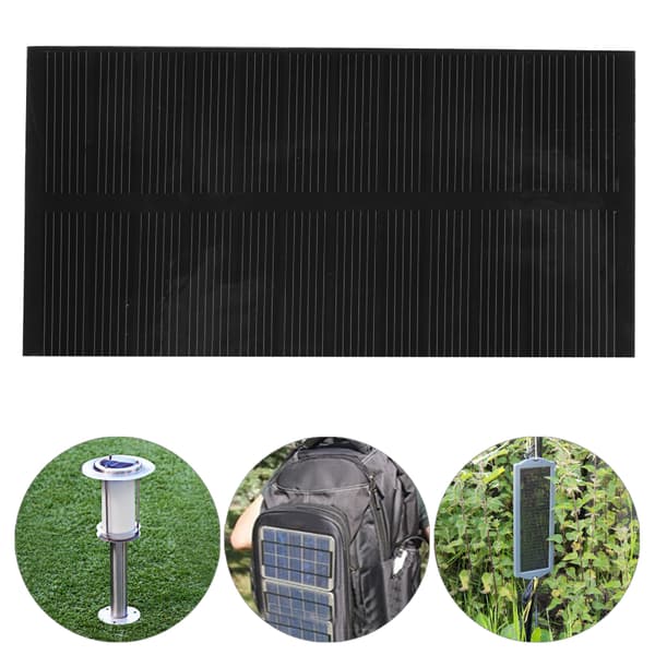 1W 6V DIY Sikkerhetssolcellepanel Høy Kvalitet Monokrystallinsk Silisium