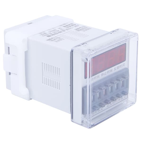 BERM JZF 10A LCD Timer Motor CW CCW Kontrolenhed Timing Switch 0.1S til 99H 12V AC DC