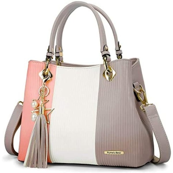Dame håndtasker med flere lommer i flotte farvekombinationer