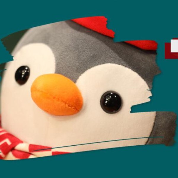 Joulun Penguin Doll Pehmo-nukketapahtuman lahjakoriste 25cm