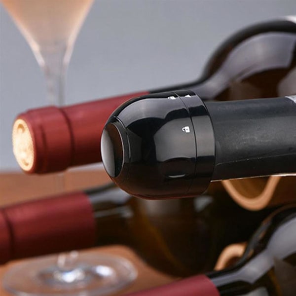 3 stk Silikone Home Bar Vakuum Vin Champagne Flaskeprop Sealer Kork hældeprop