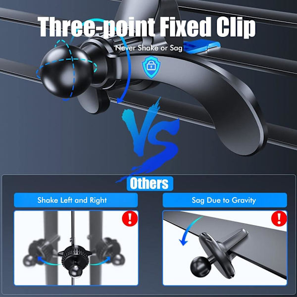 Y-formet bilventilfest Universal Klips Holder Adapter