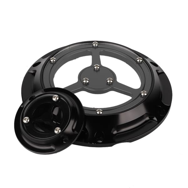 Aluminium Motorcykel Derby Dæksel Timing Timer Sæt til XL XR 883 1200 Sort
