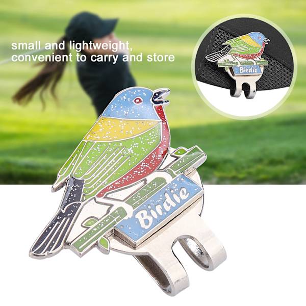 Magnetisk golfkepsclip med bollmarkör