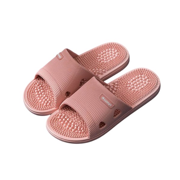 Halkfri mjuk sula massage sandaler för damer Leather Red 38-39