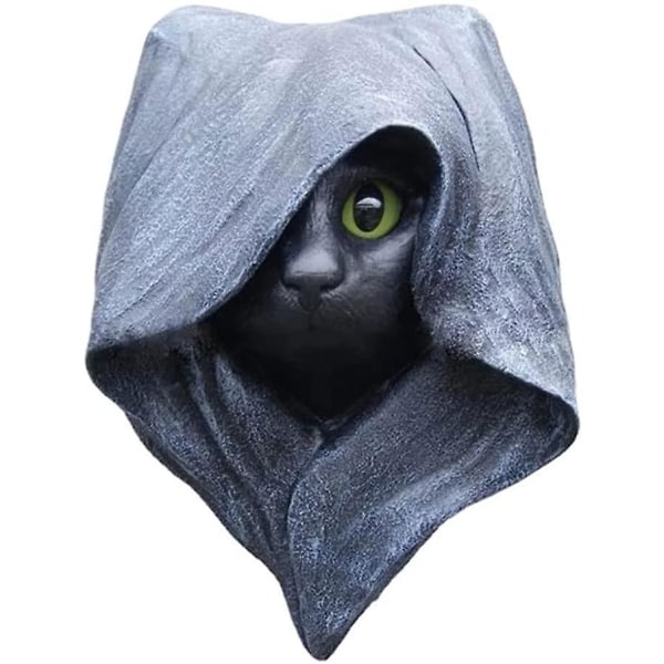 Mystisk Cat Sculpture Resin Craft Pendant (grå),