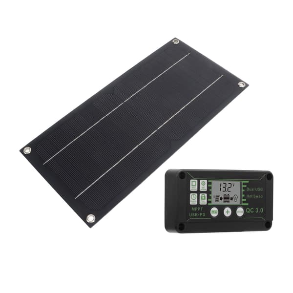 Solpanel monokristallint kisel för bil, husbil, flygplan, utomhus, jordbruk, plantering 600W 18V