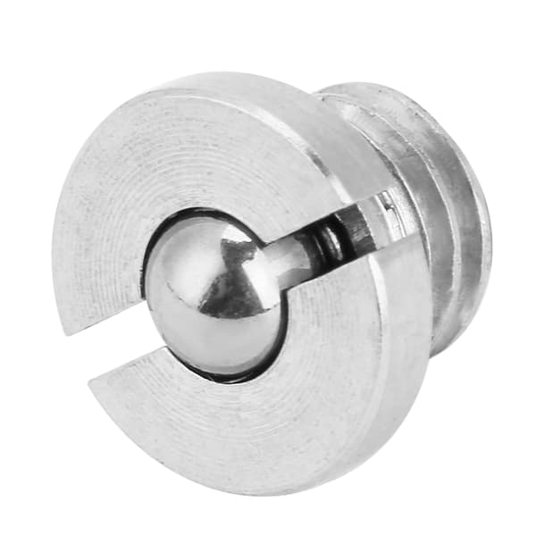 5 stk. Flangede kuglefjederstempler i rustfrit stål M5x5