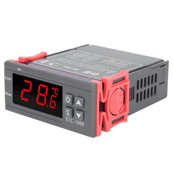 STC 1000 Digital Temperaturregulator Termostat med Sensor AC 110 220V