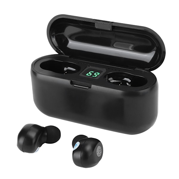 F9 Touch LED Digital Display Bluetooth 5.1 True Wireless Binaural Hörlurar Batteri