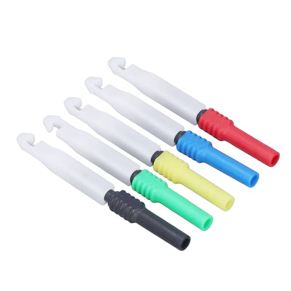 5 stk 0,7 mm mini testprobe ledningspiercingnåler med kappe J30009