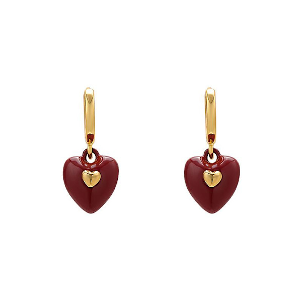Örhänge Vintage Heart Stud Modesmycken Ac7033 C035