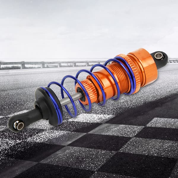 2 stk. 92 mm RC Olie Tryk Justerbar Front Støddæmper Passer til ZD Racing 7358 1/10 RC Bil Orange