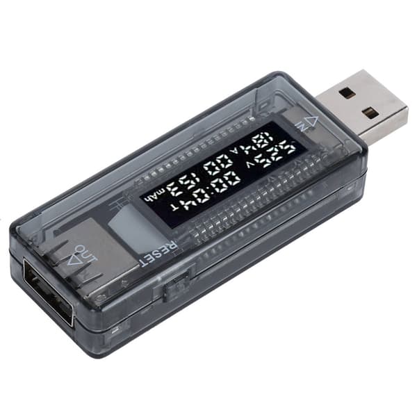 USB Tester Voltmeter Amperemeter Kapacitet Mobil Strøm Testværktøj til Væglader