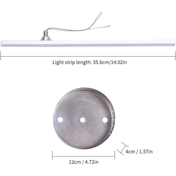 Två raka taklampor silver-LED12W varmvit ljusstripslampa kontorstaklampa modernt minimalistiskt vardagsrum
