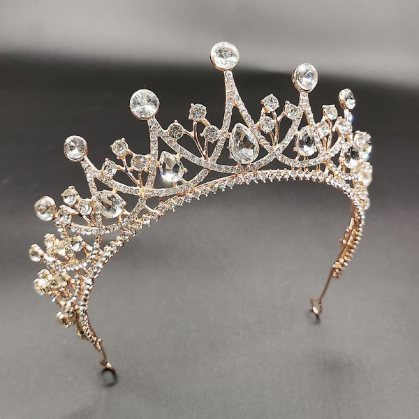 Krone Ornament Brude Bryllup Tilbehør Simple Legering Diamant-besat brudekjole smykker