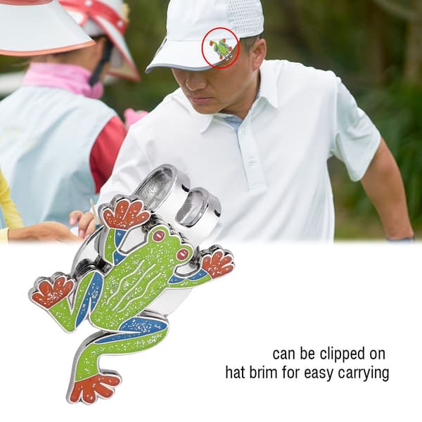 Magnetisk Golfballmarkør Hatt Klips Metall Visir Tilbehør