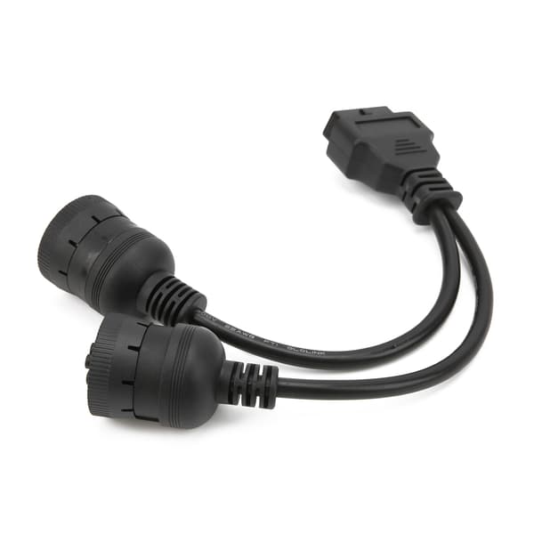 29,5 cm lastbil diagnostisk adapterkabel 16-pin OBD2 til 9+6-pin scannerforbindelse