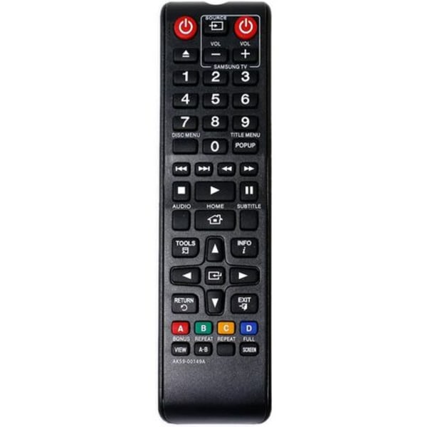 AK59-00149A Kaukosäädin Samsung BLU-Ray BD-E5200 BD-E5300 BD-E5500 BD-F5100 BD-F5500 BD-H5500 BD-H5900 BD-J4500 BD-J5500 BD-J5700 BD-J5