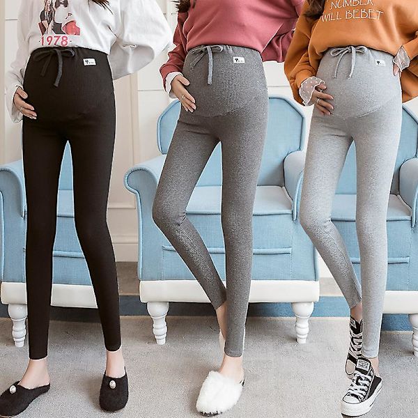 Legging til gravide kvinder Light grey XXL