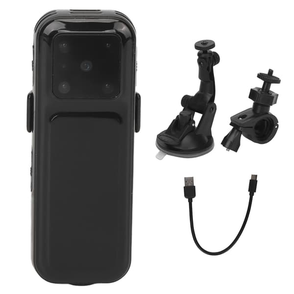 Mini Videoopptaker Høy Definisjon Nattsyn Støyreduksjon Bevegelsesdeteksjon Lite Dash Cam 64g