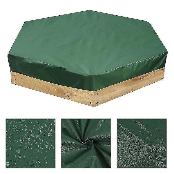 Cover, Hexagon Sandlåda Sandlåda Cover med dragsko Vattentät Sandlåda Cover Oxford Cover För Sandlåda Canopy Sand Leksaker Protec