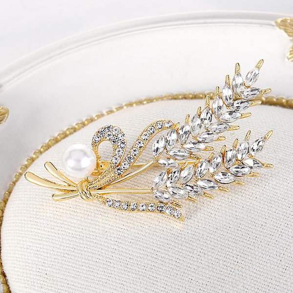 Vete öron brosch personlig legering diamant corsage smycken present för kvinnor flicka
