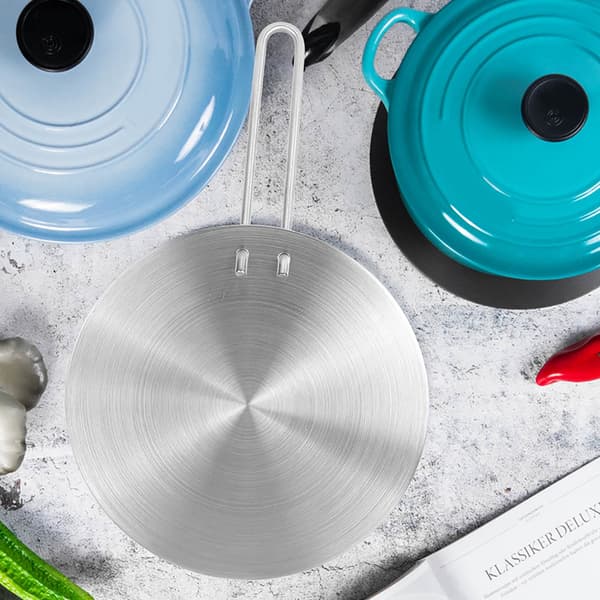 Värmespridare i rostfritt stål 20 cm induktionsplattaadapter