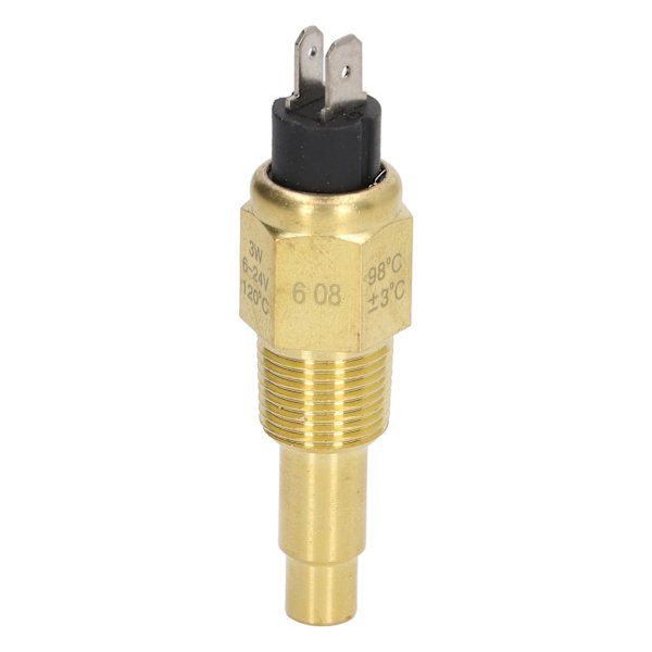 Vandtemperaturføler i aluminiumlegering, stabil brændstofvandtemperaturføler, erstatning for VDO NPT3/8 6‑24V 3W NPT3/8