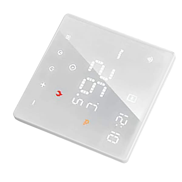 Tuya Smart Termostat Digital Temperaturkontroll Touch Switch 16A 100-250VAC Vit Golvvärme