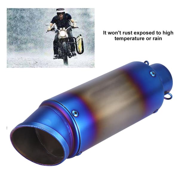 Universal 51mm Motorcykel Slip-On Udstødningsrør Endepipe