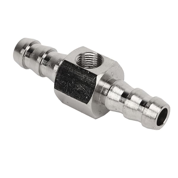 304 Rustfritt Stål Gummiadapter Høy Ytelse Drivstofftrykkmåler Sensor 3 8in Fitting 9 5mm ID