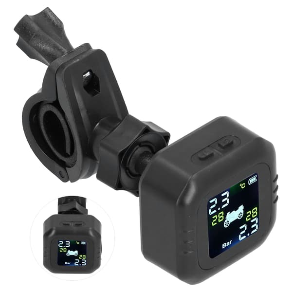 Däcktrycksövervakningssystem IP67 Vattentätt med 2 Externa Sensorer USB-Laddning för Motorcykel