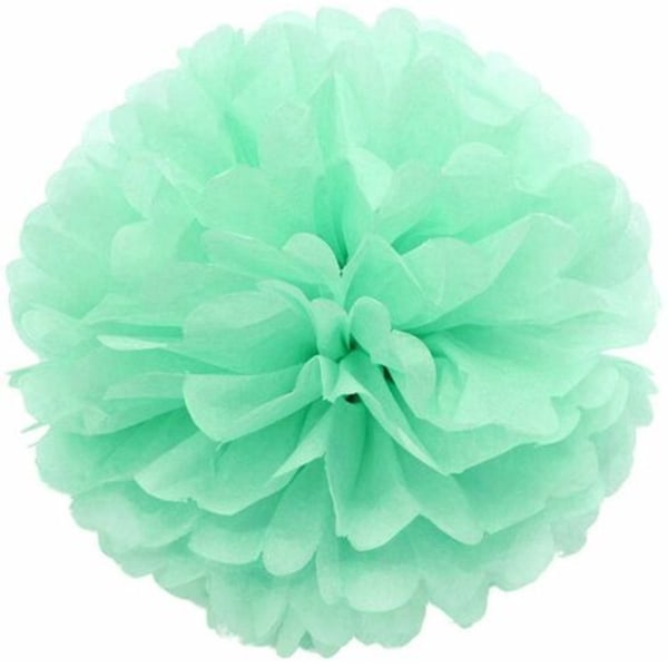 10 kpl 8 tuuman Celadon Green, kudos Pom Pom Pom Pom Ornamentti Häät Syntymäpäivä Kaste Yhteisö Joulu Halloween P