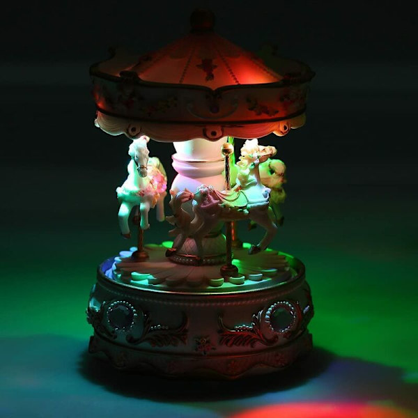 Carousel Music Box Heminredning Music Box (Blå [Music:Castle in THE sky])