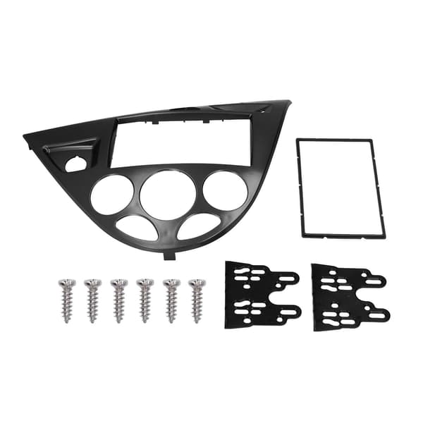 2DIN Audio CD DVD Panel Dashborddekorasjon Plug and Play Erstatning for Focus 1998-2006 Svart