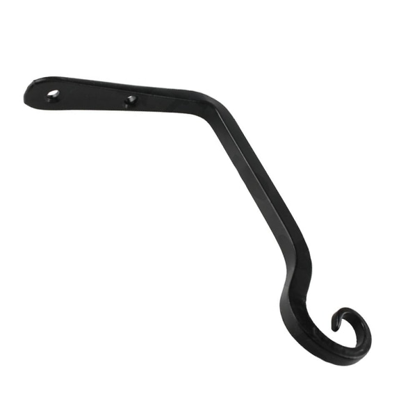 Kukkaripustusteline, rautainen seinäkoukku Kukkaripustusteline 2kpl musta 2PCS BLACK