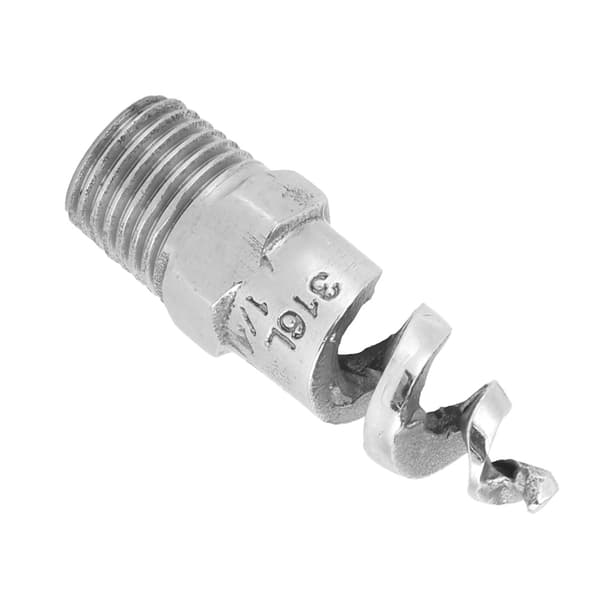 Anti-tilstopnings Spiral Dyse Rustfrit Stål Han Gevind G1/4 DN8 Vandingsudstyr