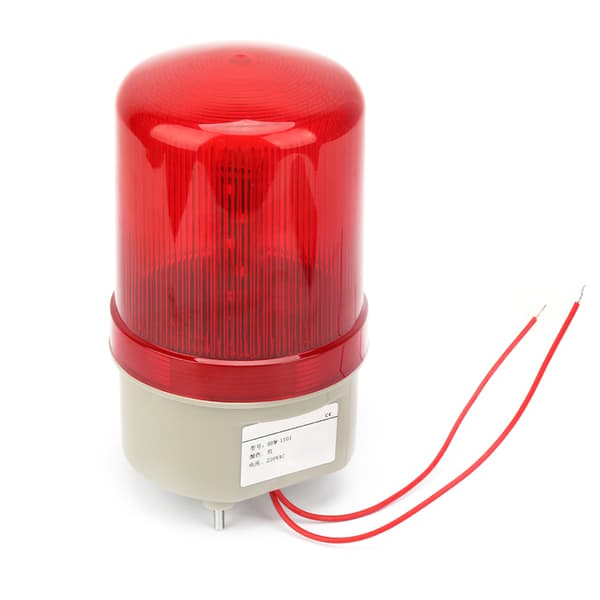 Roterende rød LED-advarselslampe 97 mm diameter 220VAC